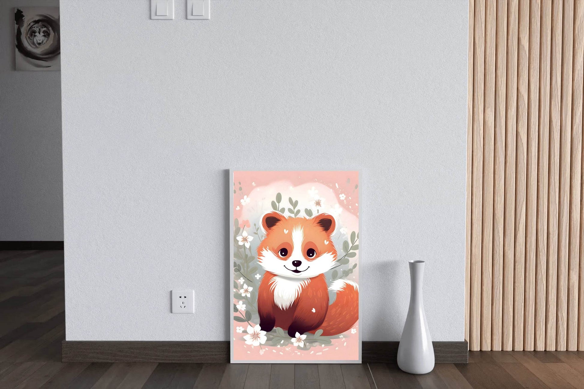 Cartoonish Fox With a Friendly Expression - beink online art store