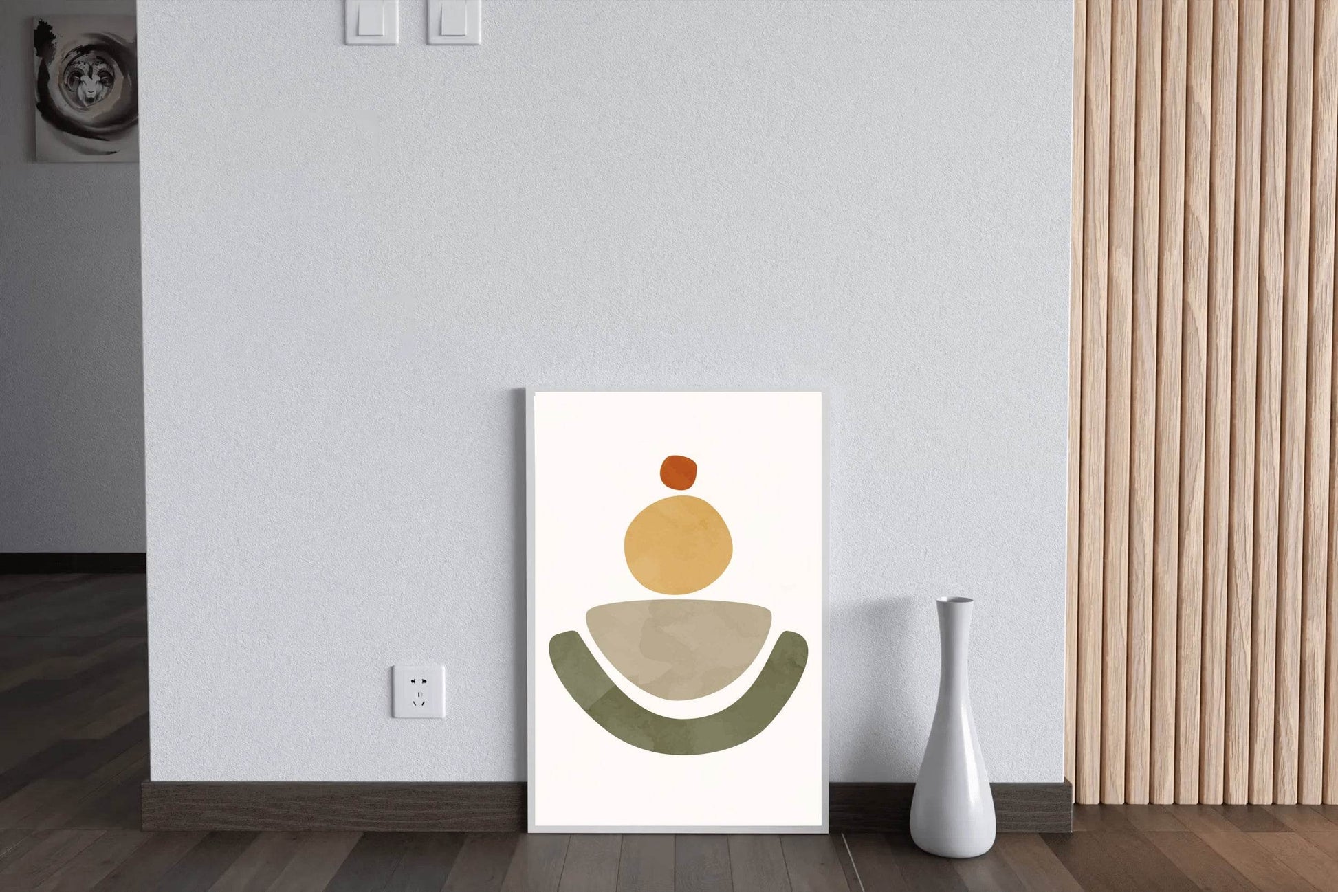 Minimalistic Vector Shape Abstract Wall Art - beink online art store