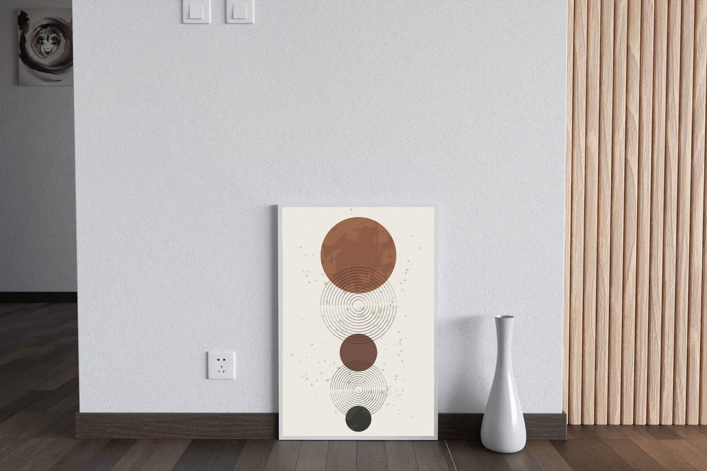 Geometric Circular Abstract Wall Art - beink online art store