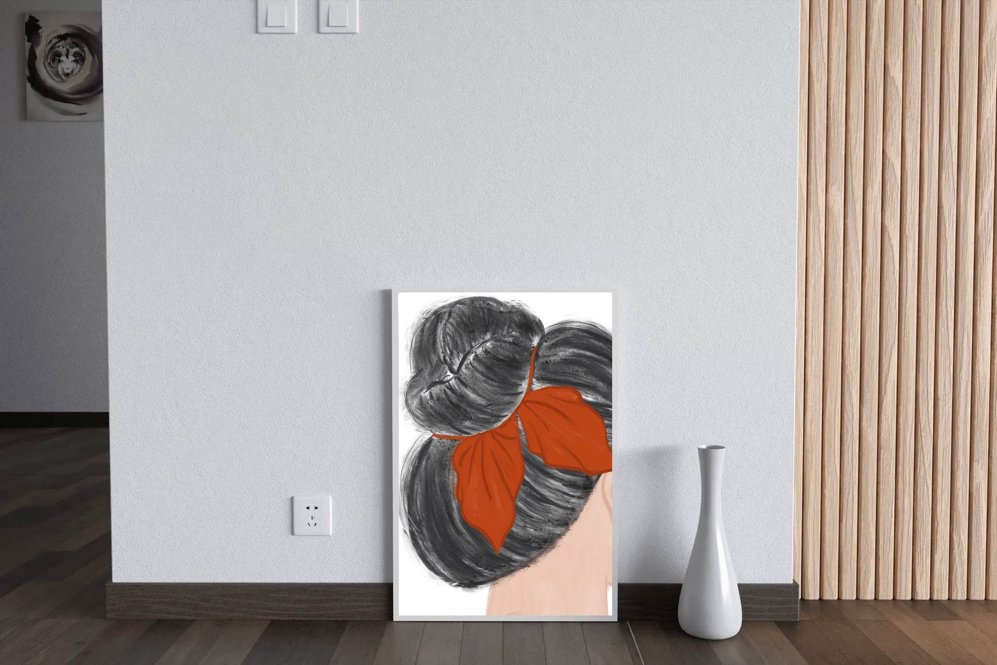 Painting of A Woman Hair Wall Art - beink online art store