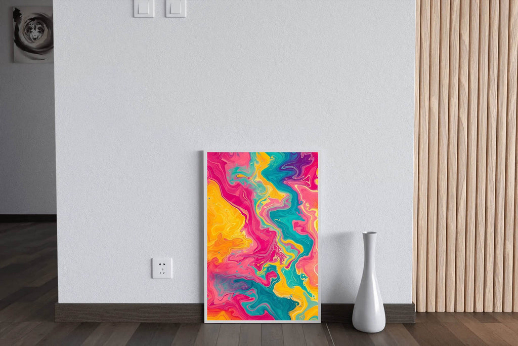 Vibrant Colorful Gradient Design Digital Art - beink online art store