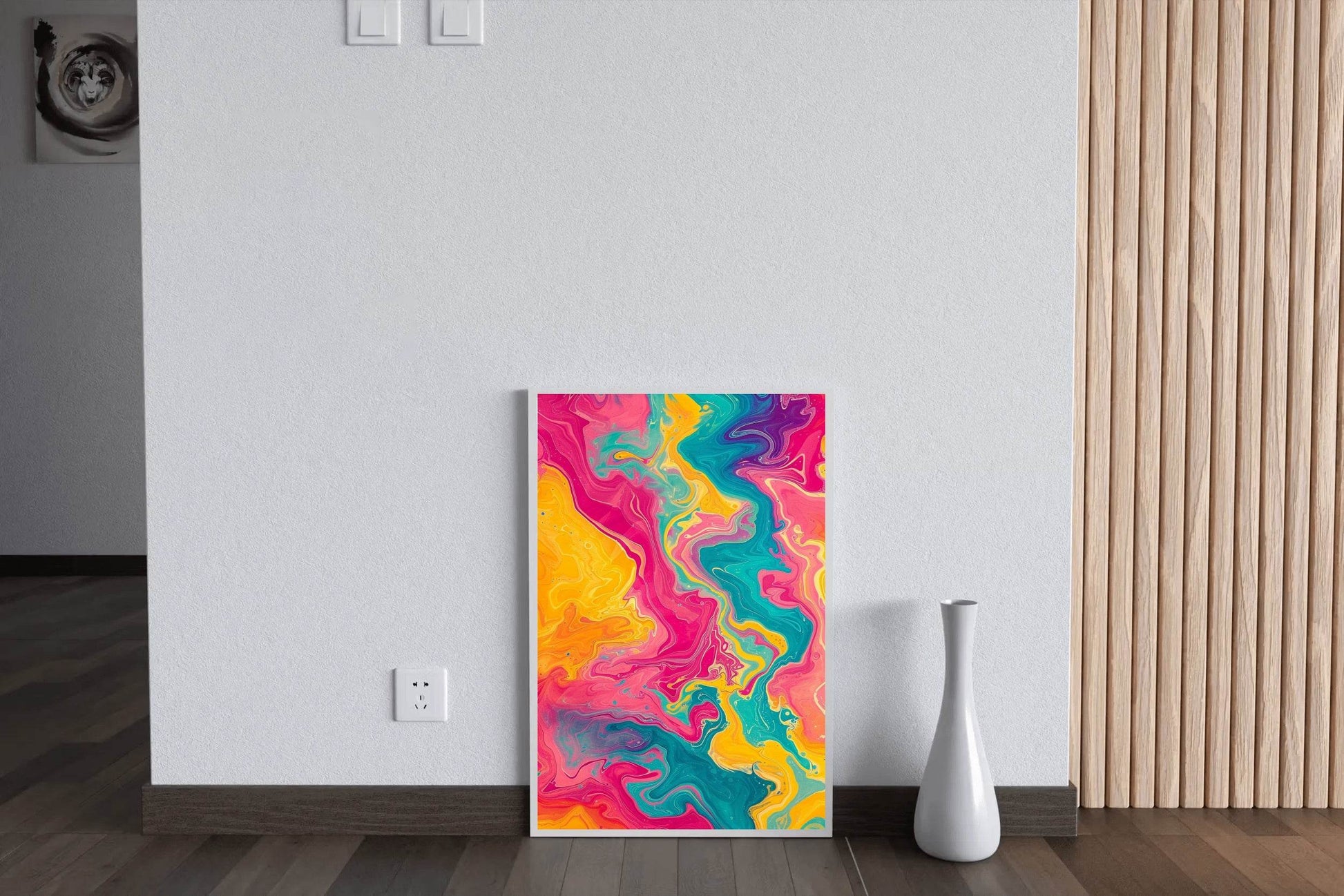 Vibrant Colorful Gradient Design Digital Art - beink online art store