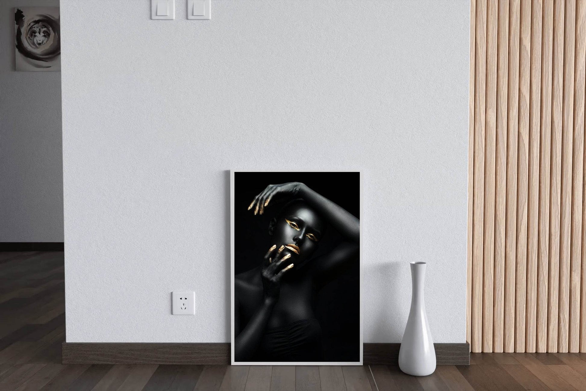 Golden Makeup on The Skin Wall Art - beink online art store