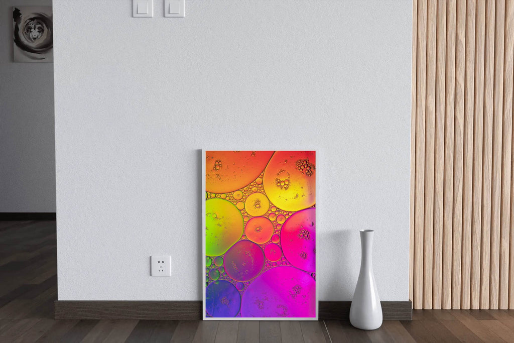 Bubbles Gradient Abstract Wall Art - beink online art store