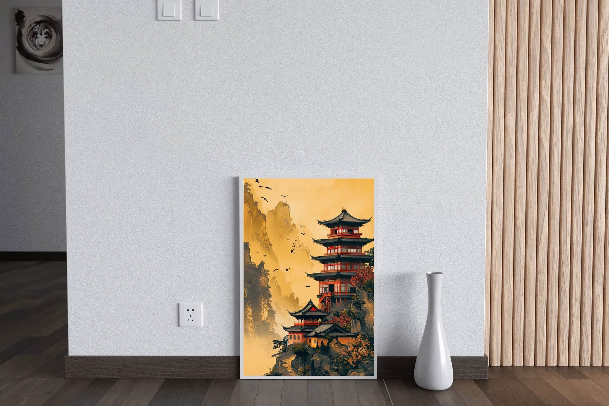 Chinese Temple Painting Wall Art - beink online art store