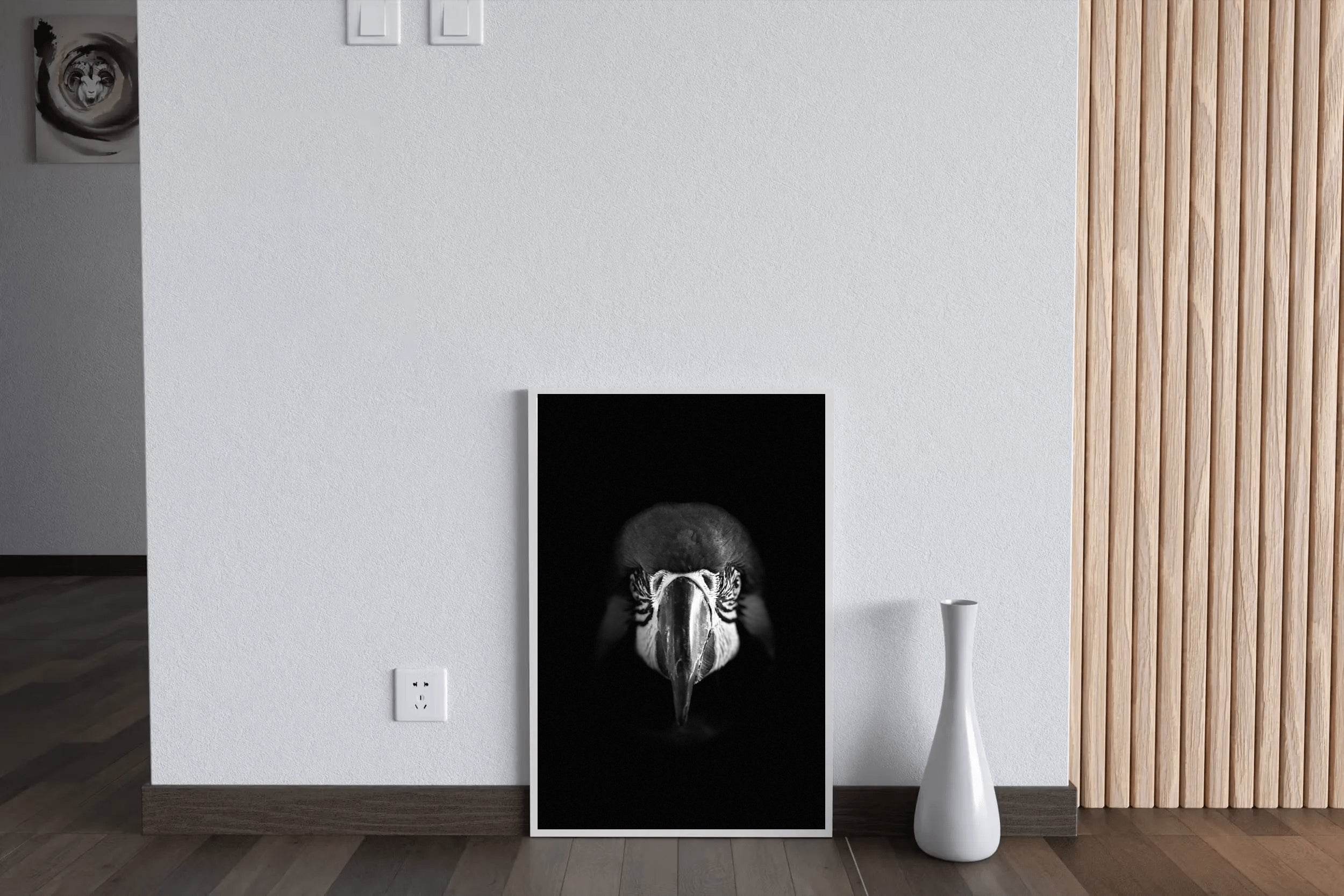 Macaw Black & White Wall Art - beink online art store