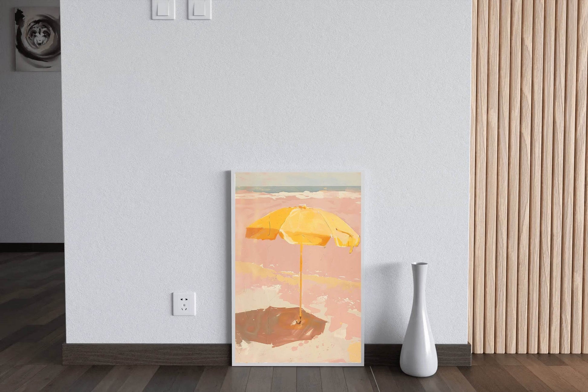 Umbrella Painting On The Beach - beink online art store