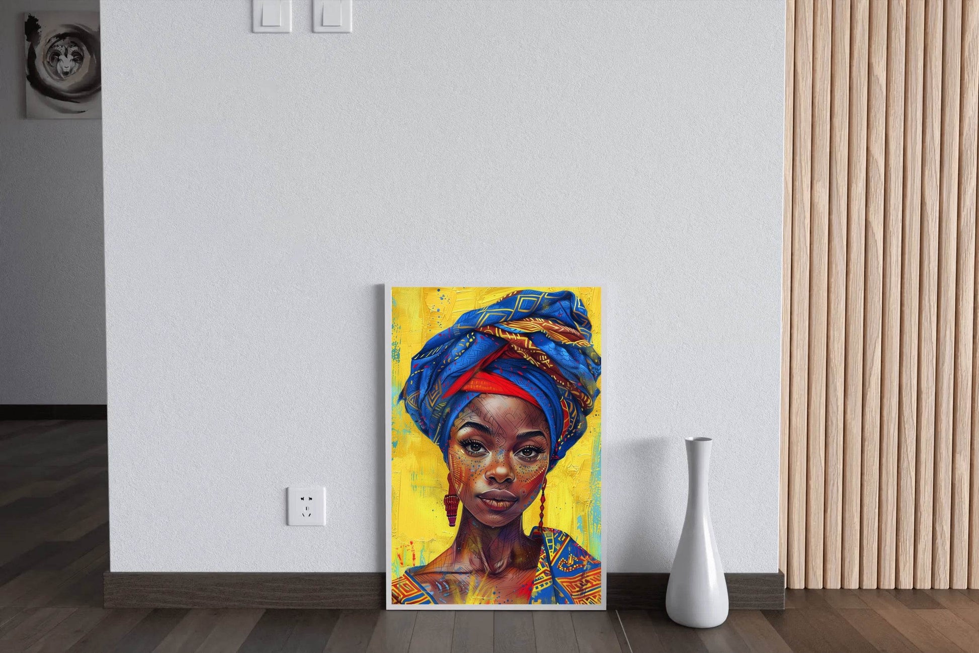 Vibrant Head Wrap Wall Art - beink online art store