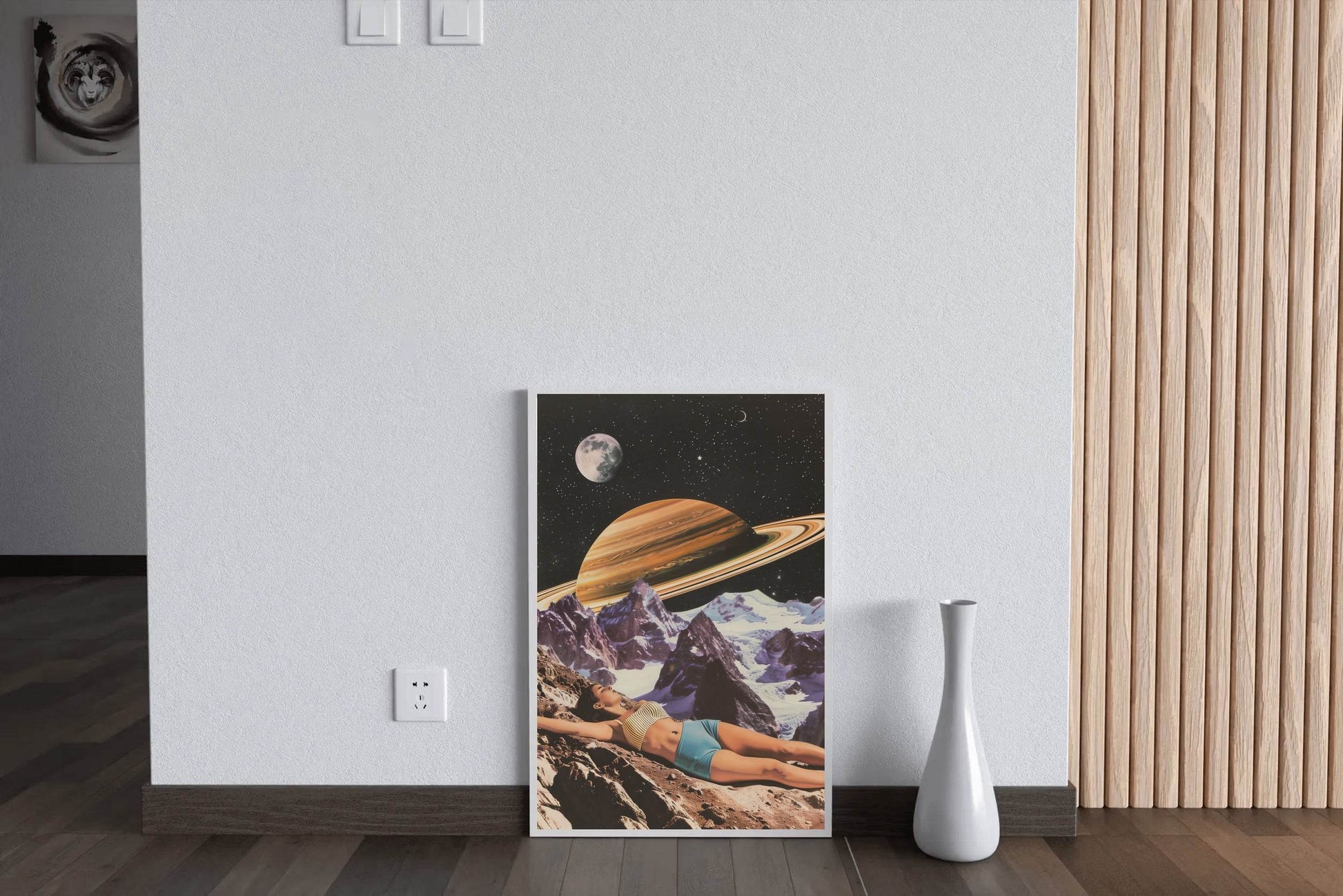 Woman Sleeping in Space Wall Art - beink online art store