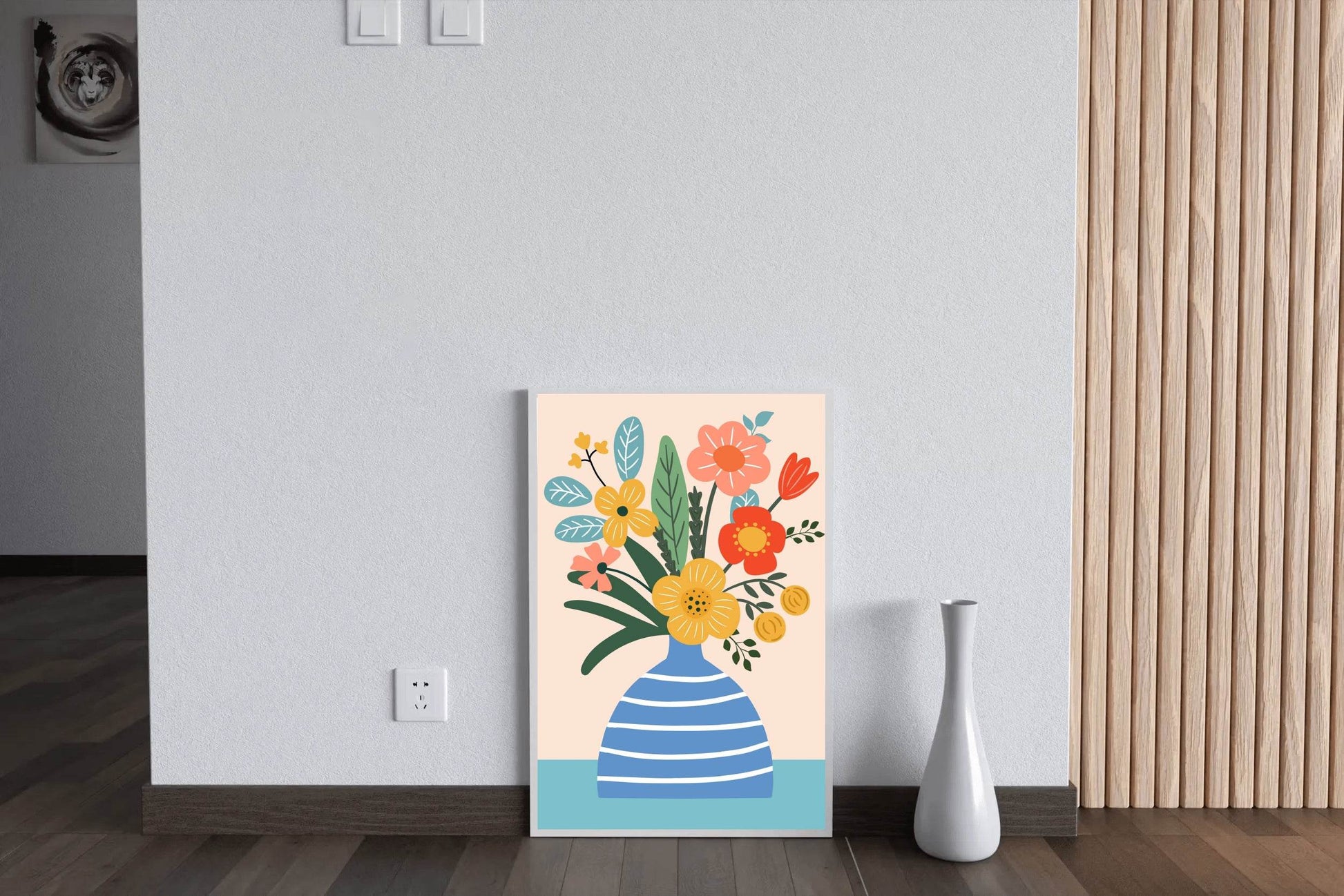 Painting a Vase Full of Flowers - beink online art store