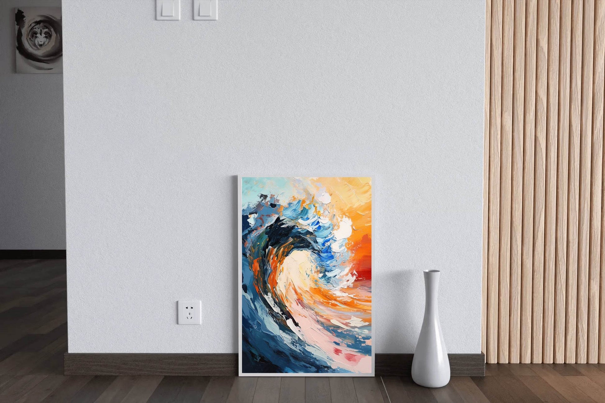 Watercolor Painting of Sea Waves Wall Art - beink online art store