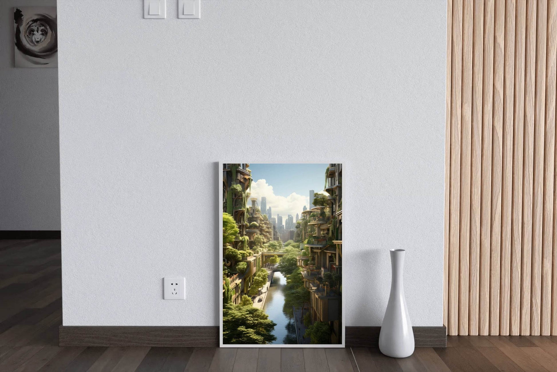 View Of The Lush City Wall Art - beink online art store
