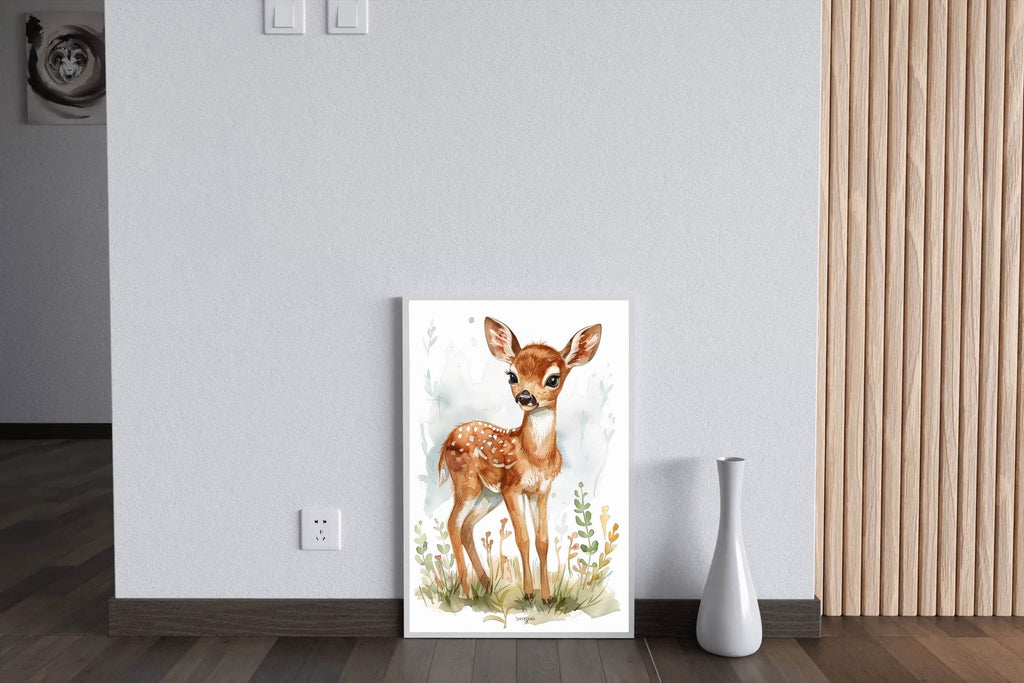 Painting of Watercolor Deer - beink online art store