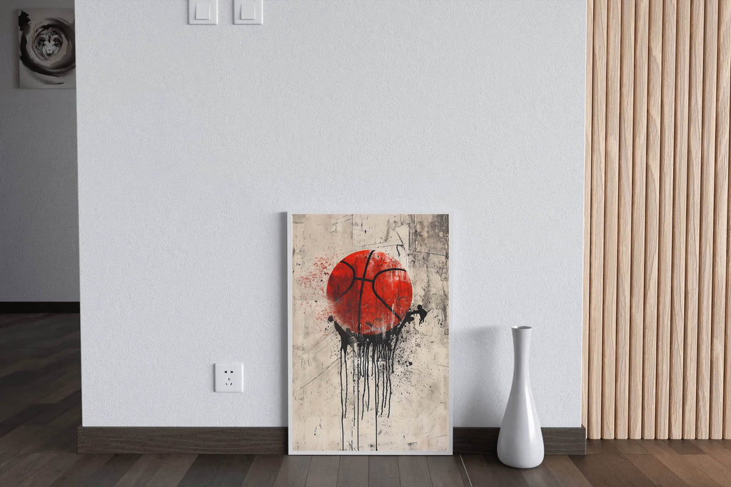 Master Flame Sports Aesthetic Wall Art Poster for Living Room, Home & Wall Decor - Basketball - beink online art store