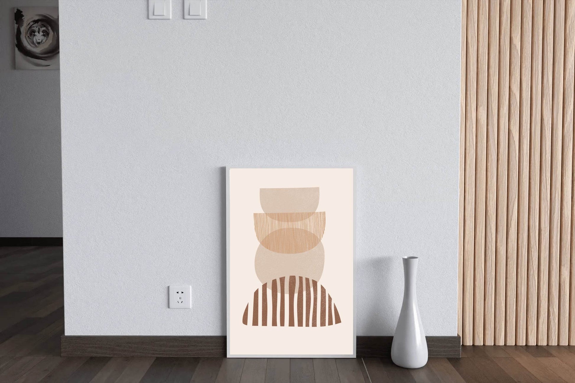 Abstract Shapes and Lines Stacked Stones ArtWork - beink online art store