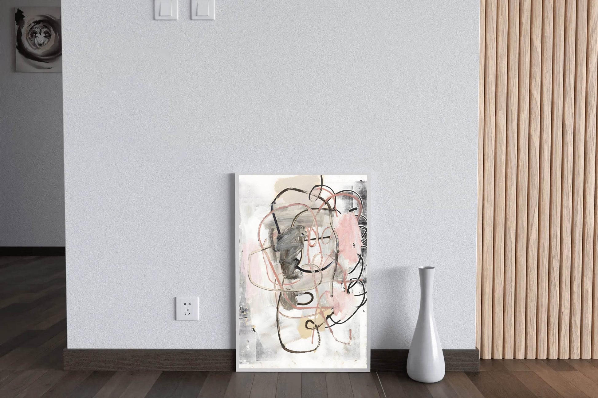 Intertwined Lines Textured Composition Wall Art - beink online art store