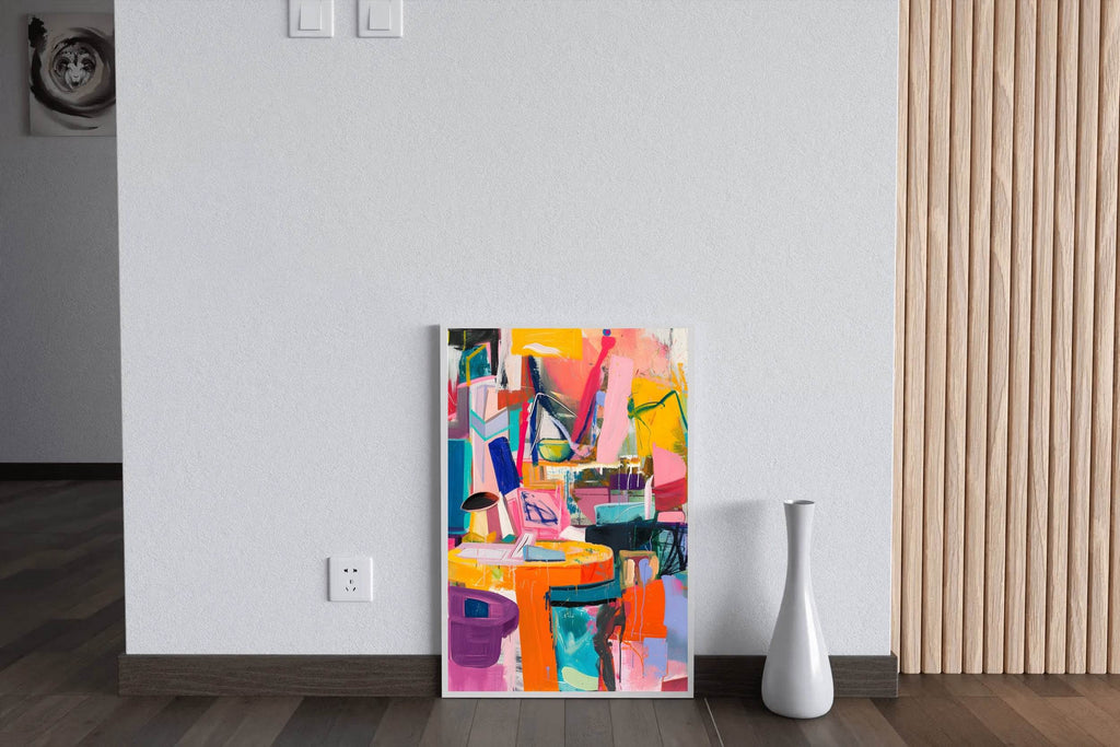 Bold Multicolor Abstract Digital Art - beink online art store