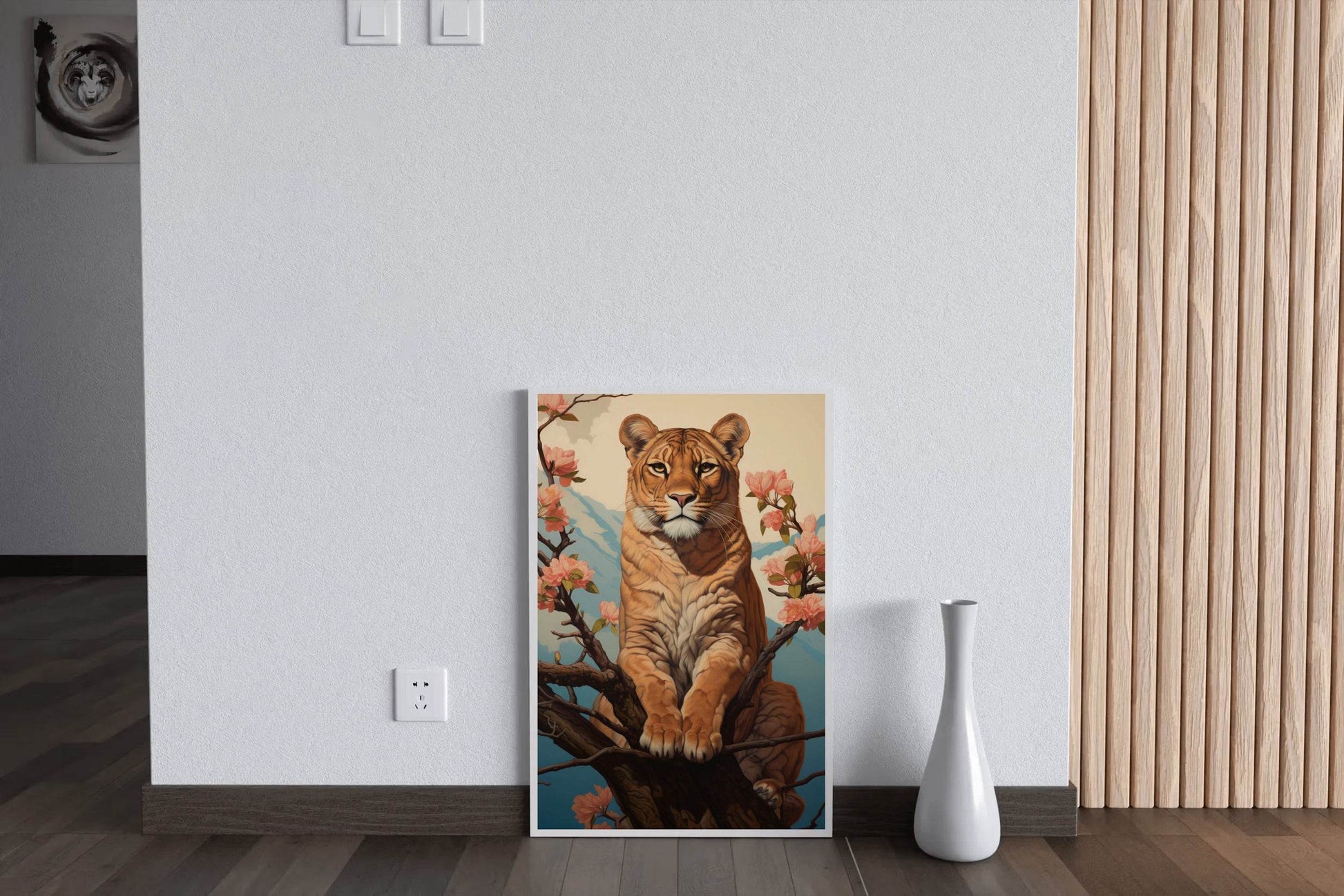 Painting of Lion Animal Wall Art - beink online art store