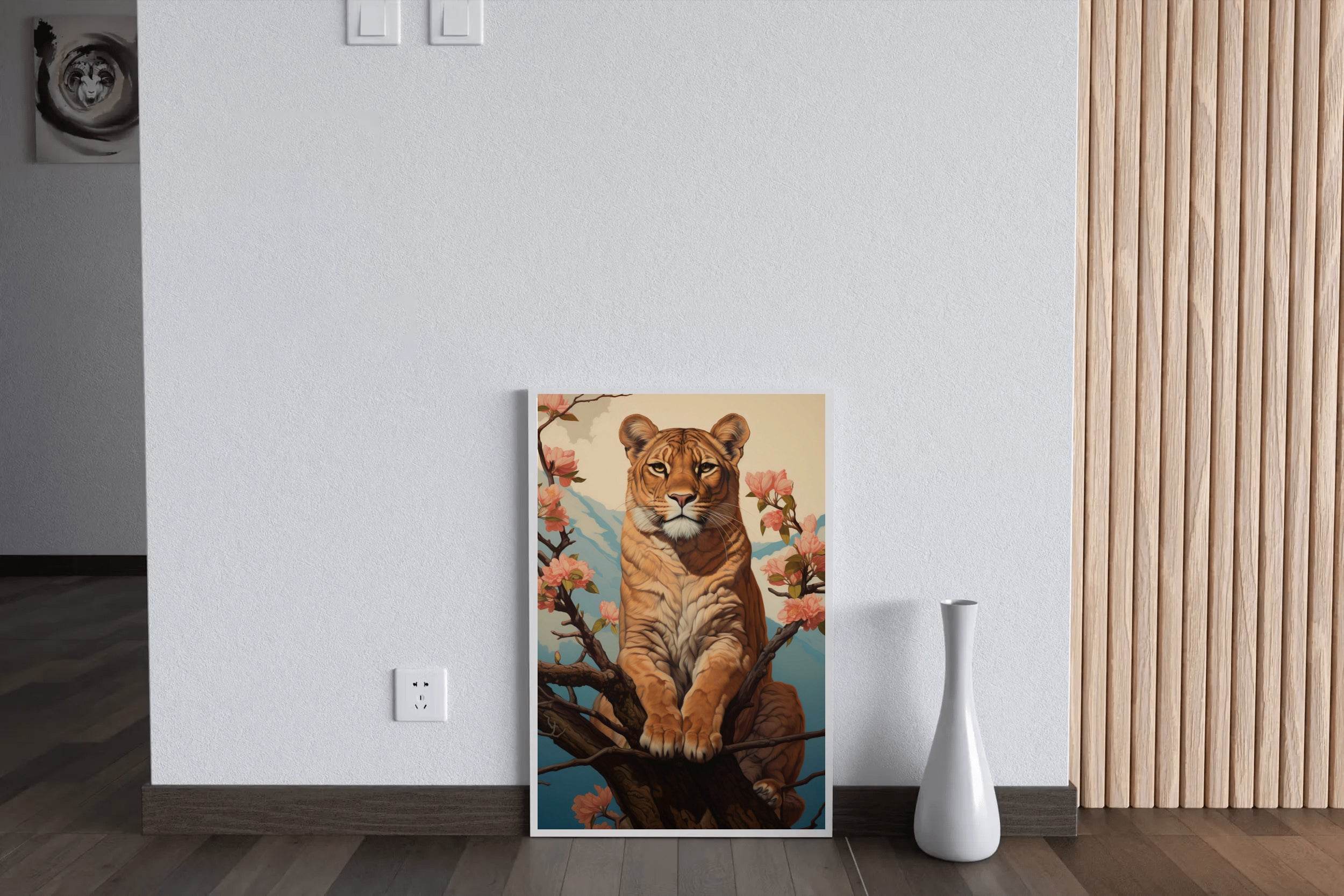 Painting of Lion Animal Wall Art - beink online art store