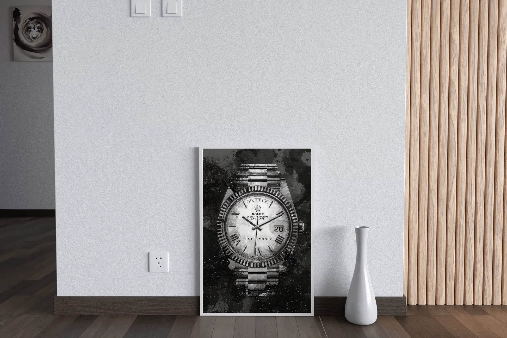 Rolex Watch With Dark Background Wall Art - beink online art store