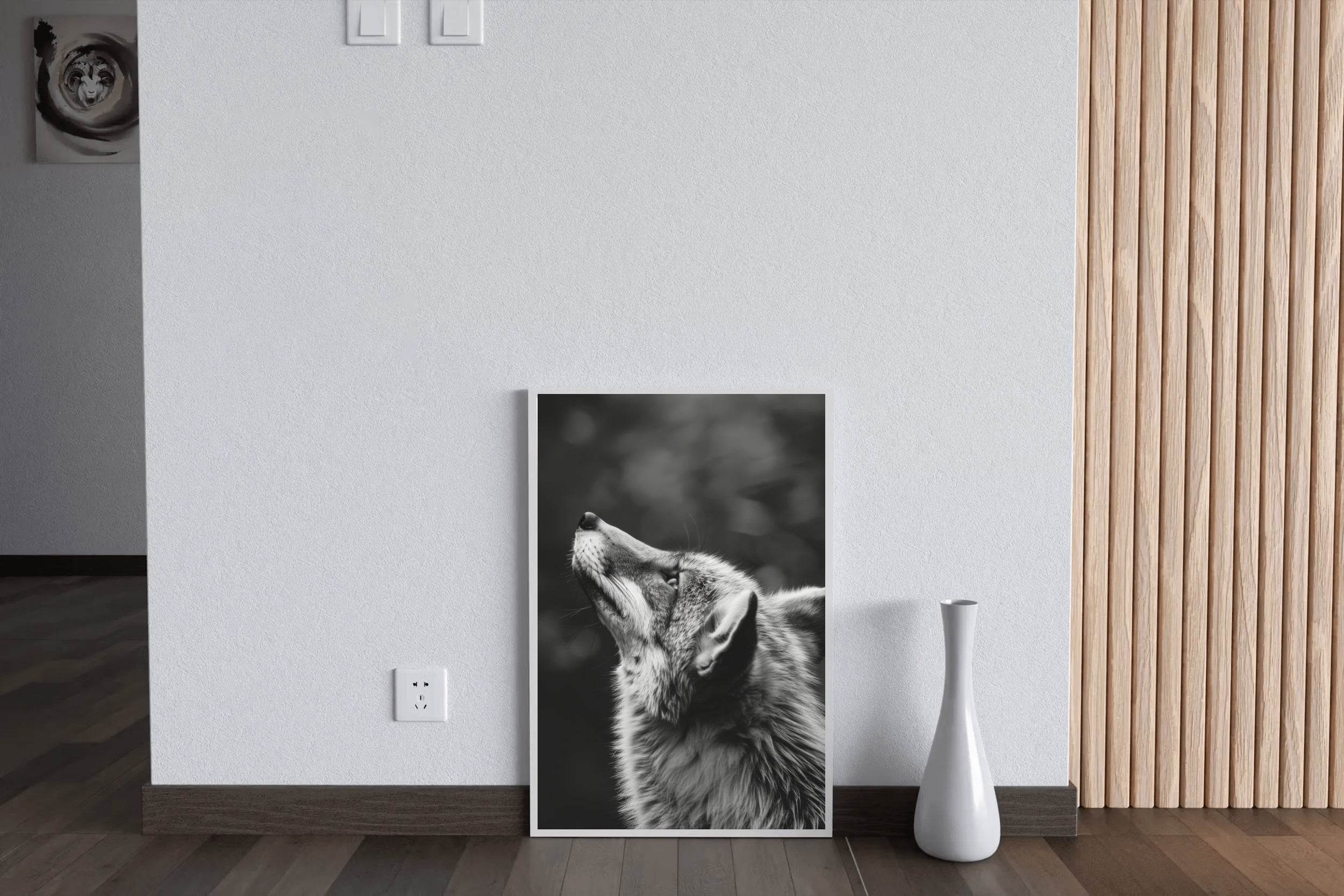Coyote Black & White Wall Art - beink online art store