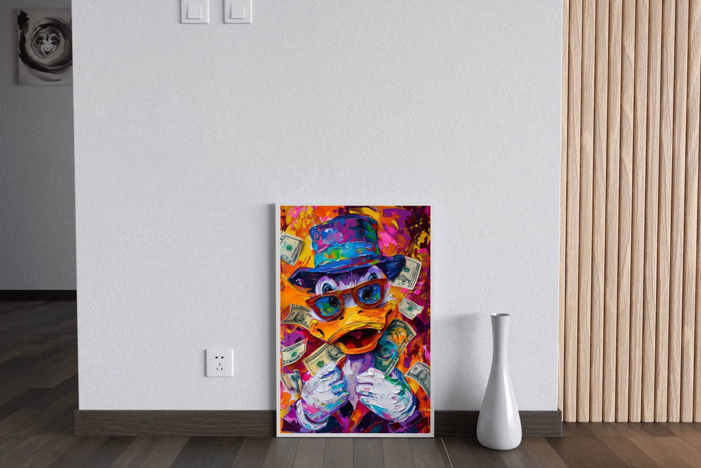 McDuck Surrounded by Money Wall Art - beink online art store