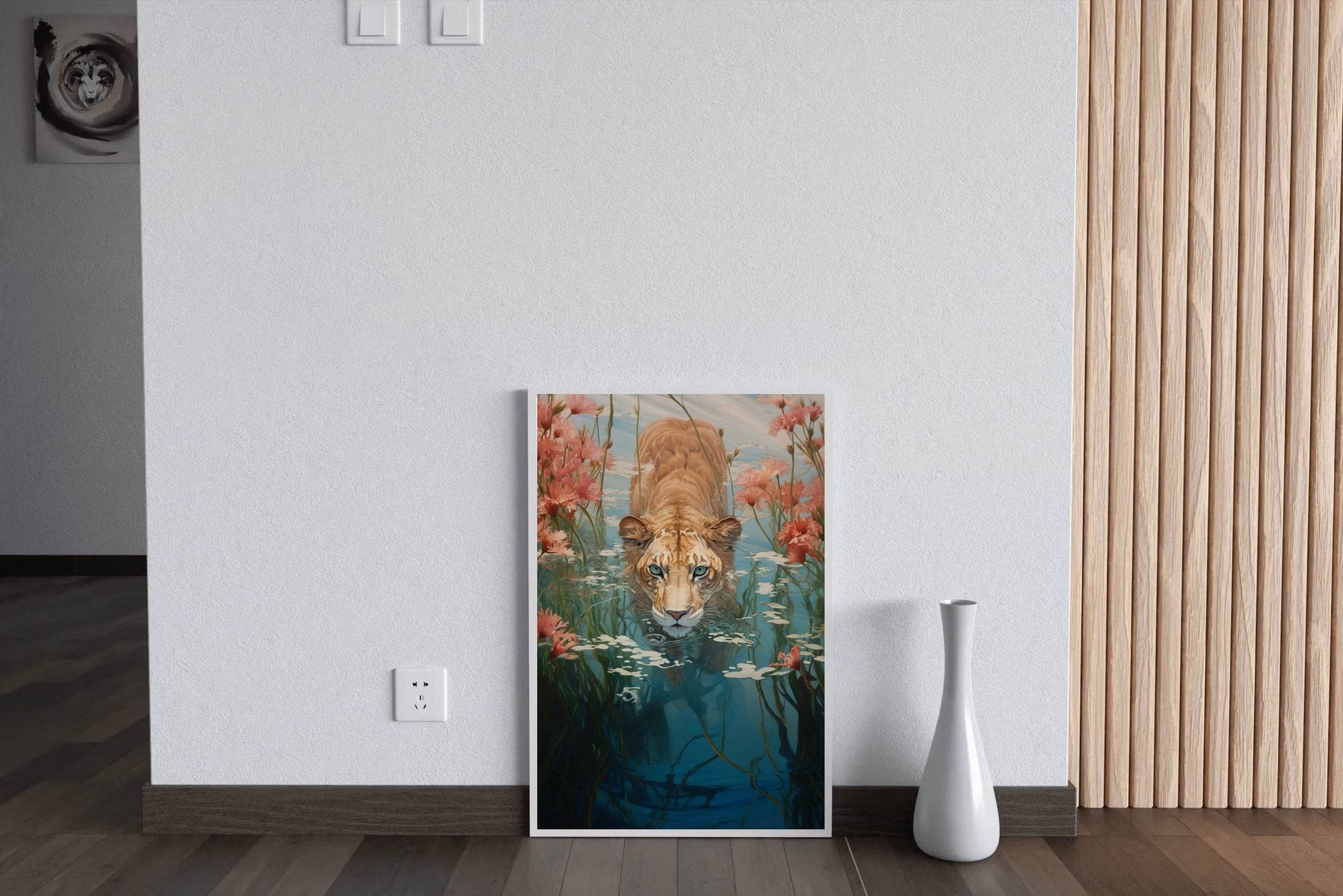Digital Painting of Lion Wall Art - beink online art store