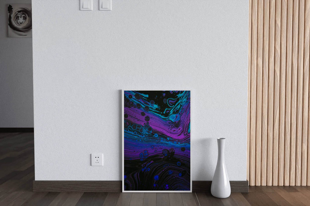 Liquid Paint Bubble and Stains Abstract Wall Art - beink online art store