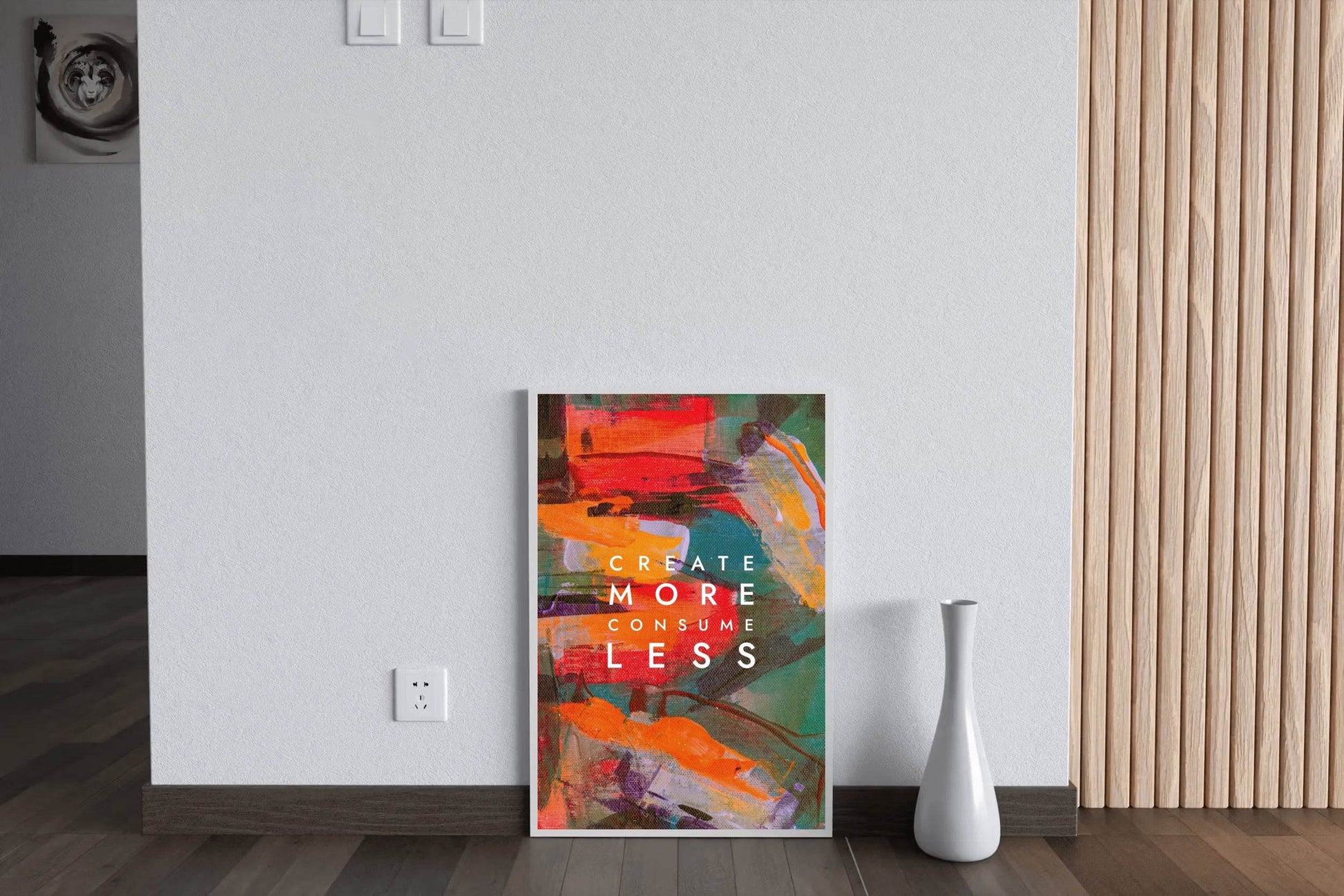 Create More and Consume Less wall Art - beink online art store