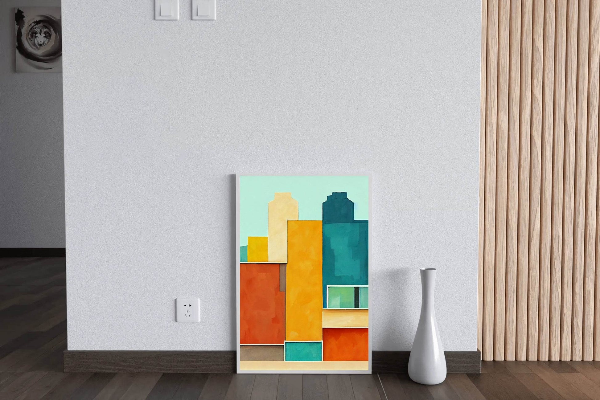 Creative Building Shape Abstract Wall Art - beink online art store