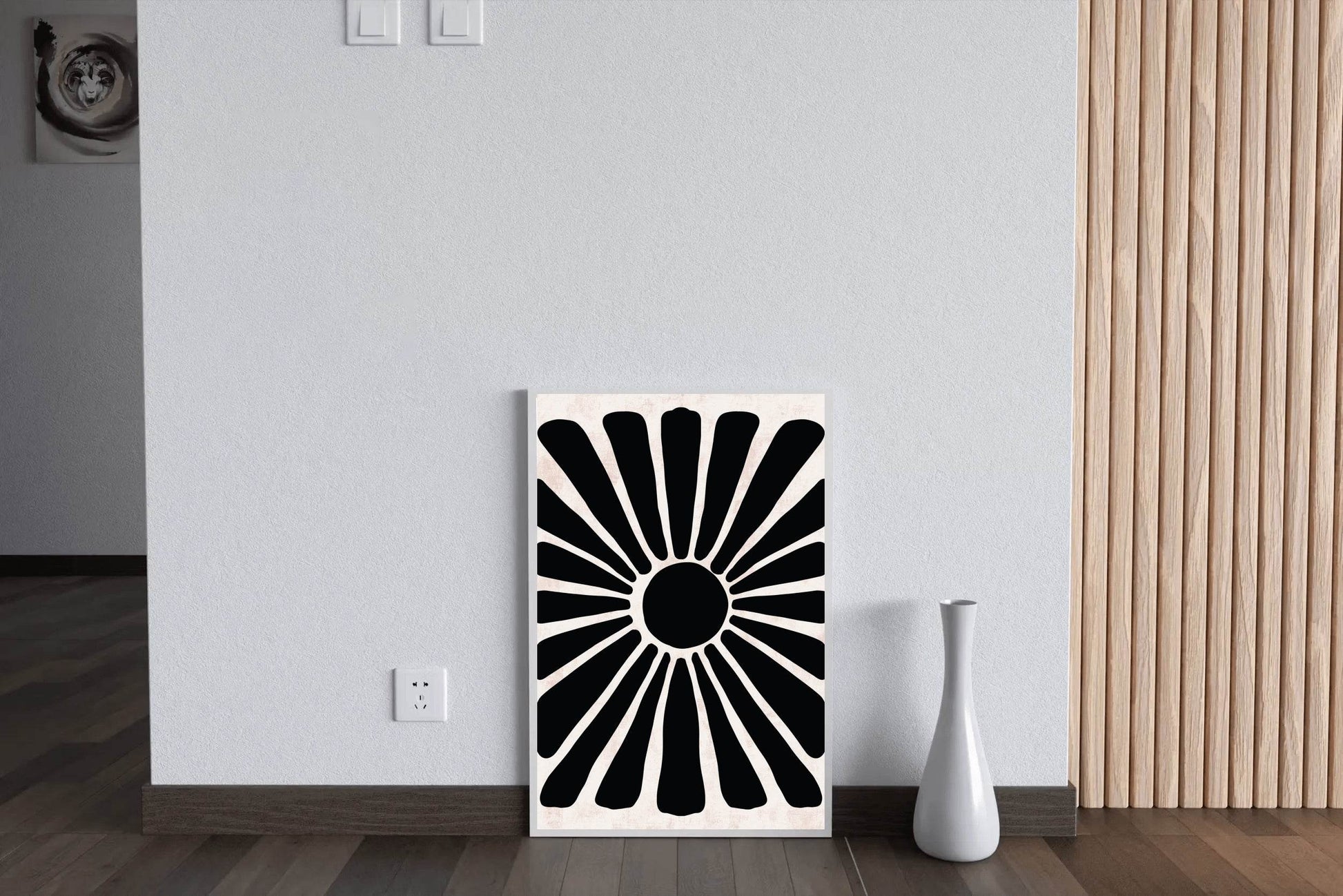 Dark Hawaiian Flower Wall Art - beink online art store