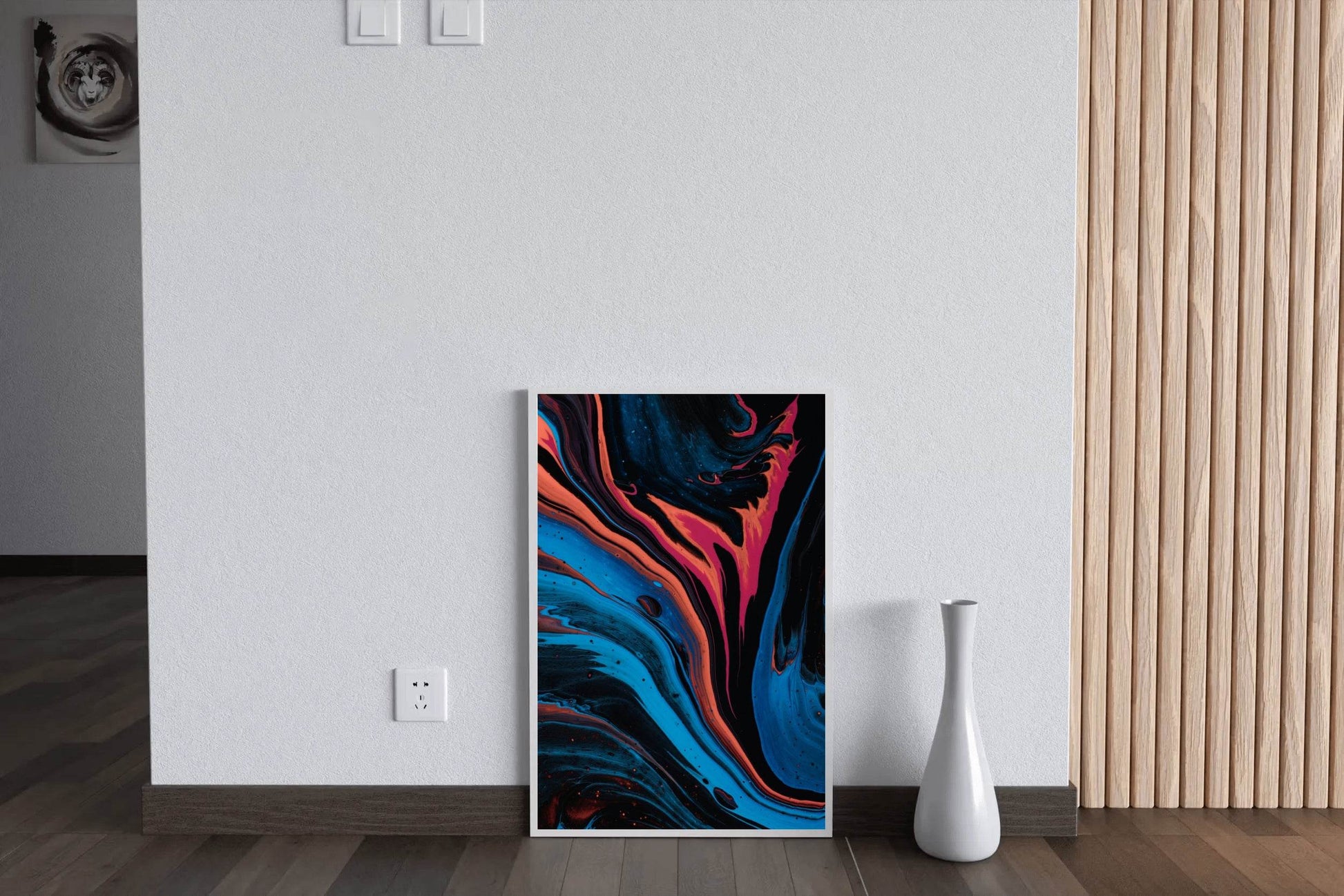 Long Run Broad Dark Colors Oil Paint Abstrat Wall Art - beink online art store