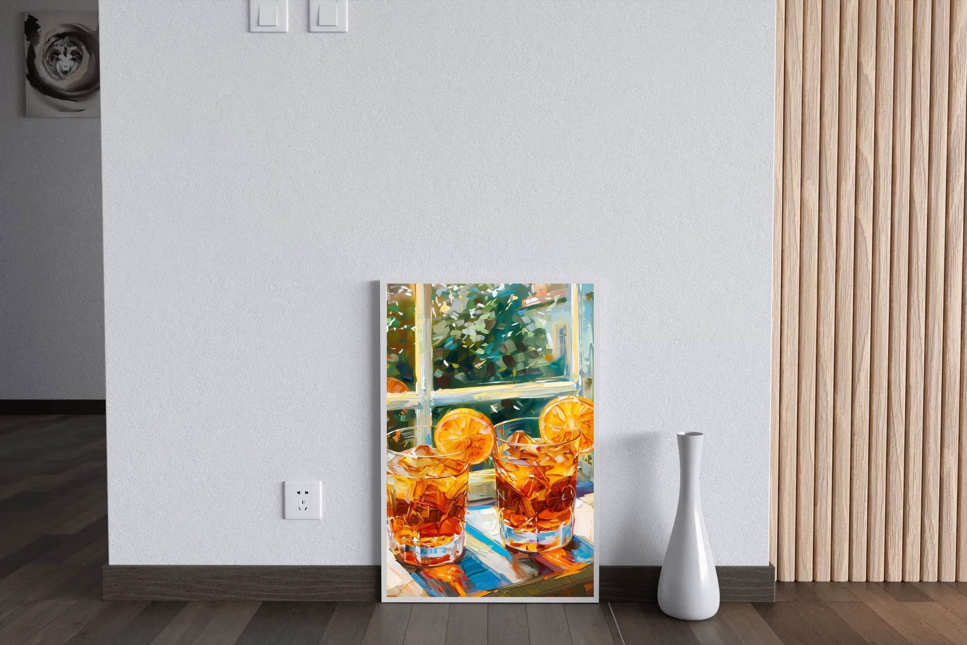 Two Glasses of Iced Tea Window View Wall Art - beink online art store