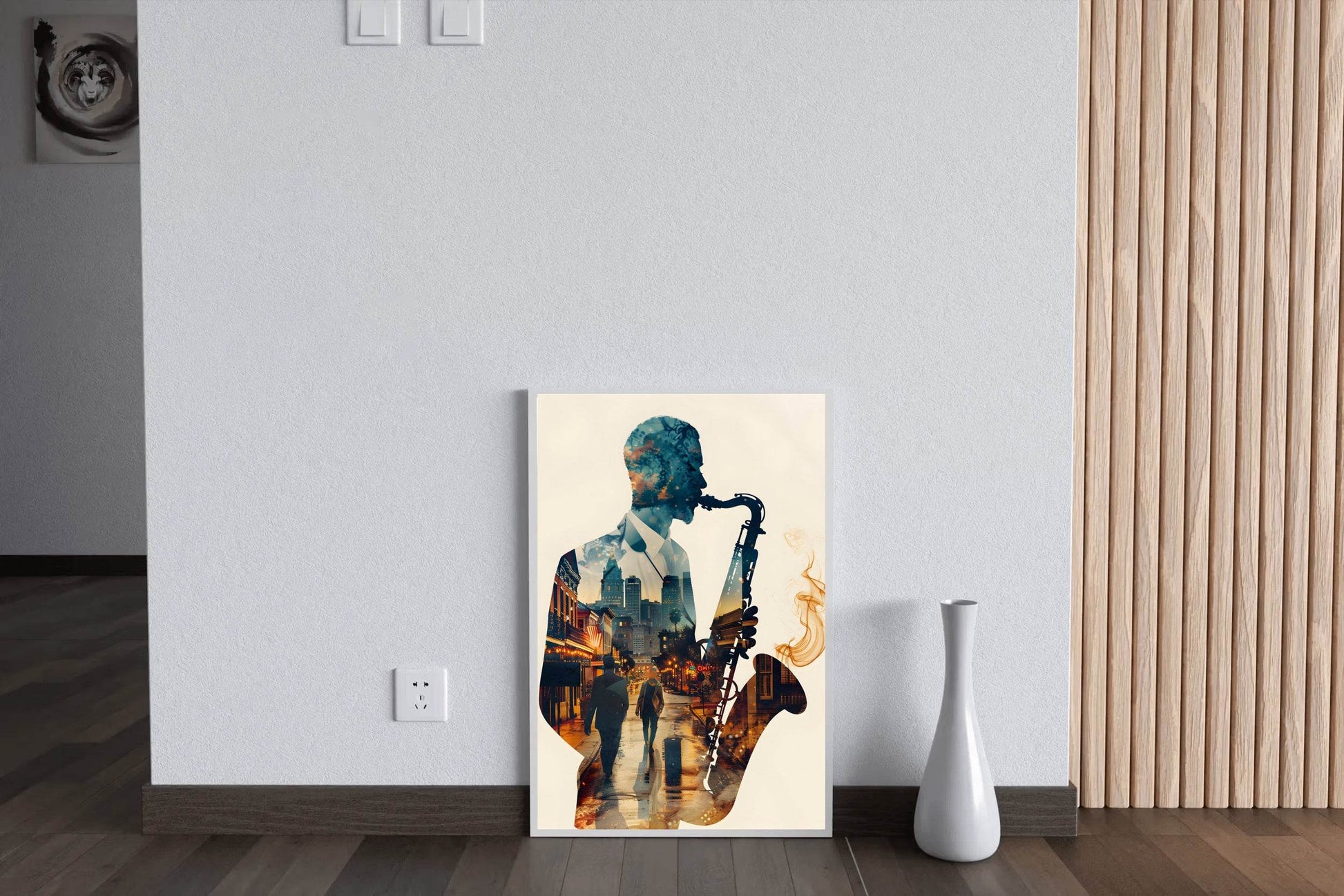 The Shadow Inside The Saxophone Wall Art - beink online art store