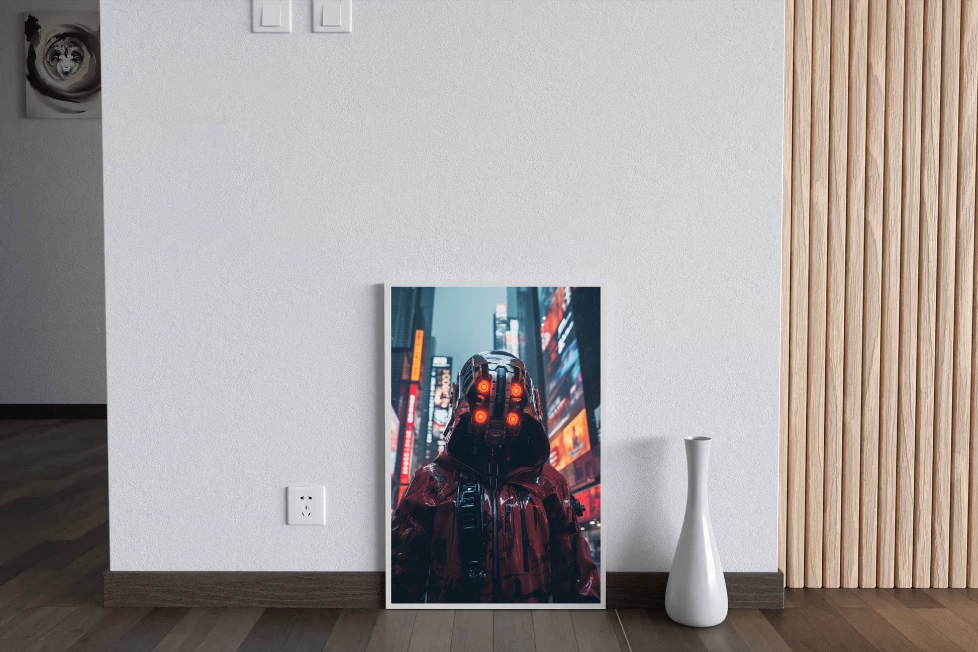 Cyberpunk Warrior Robot Wall Art - beink online art store