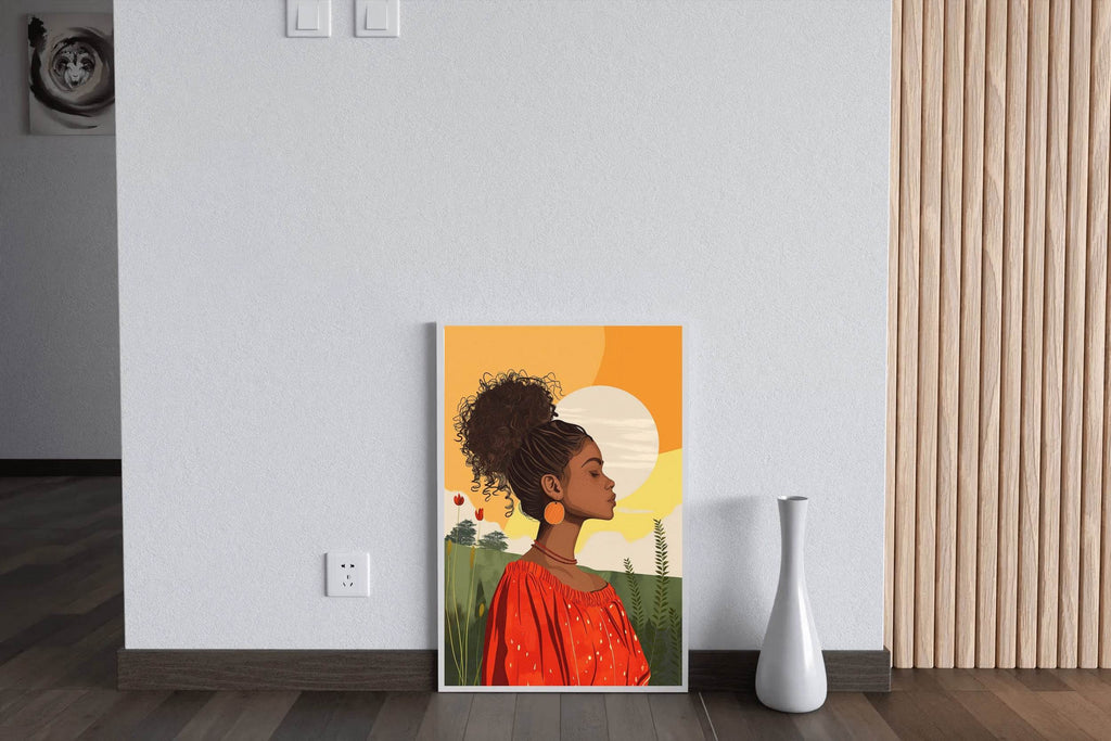 African Girl in Nature Wall Art - beink online art store