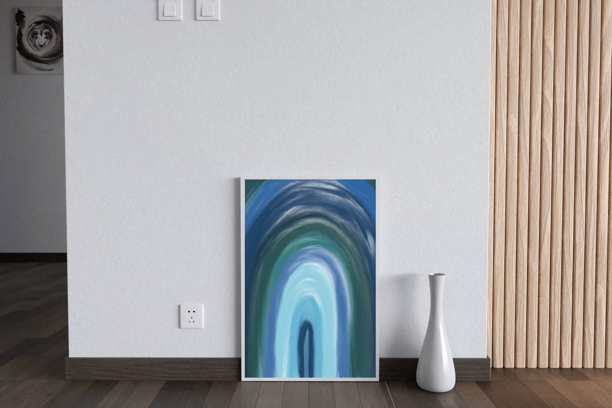 Arched Blue Vault Painting Wall Art - beink online art store