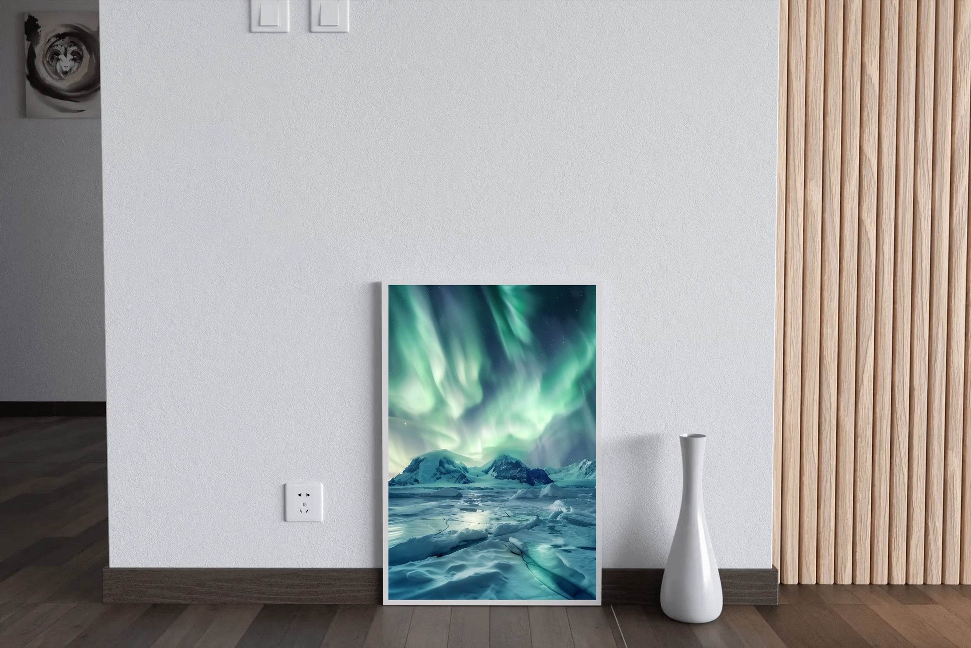 Northern lights Aurora Borealis in the Sky Wall Art - beink online art store