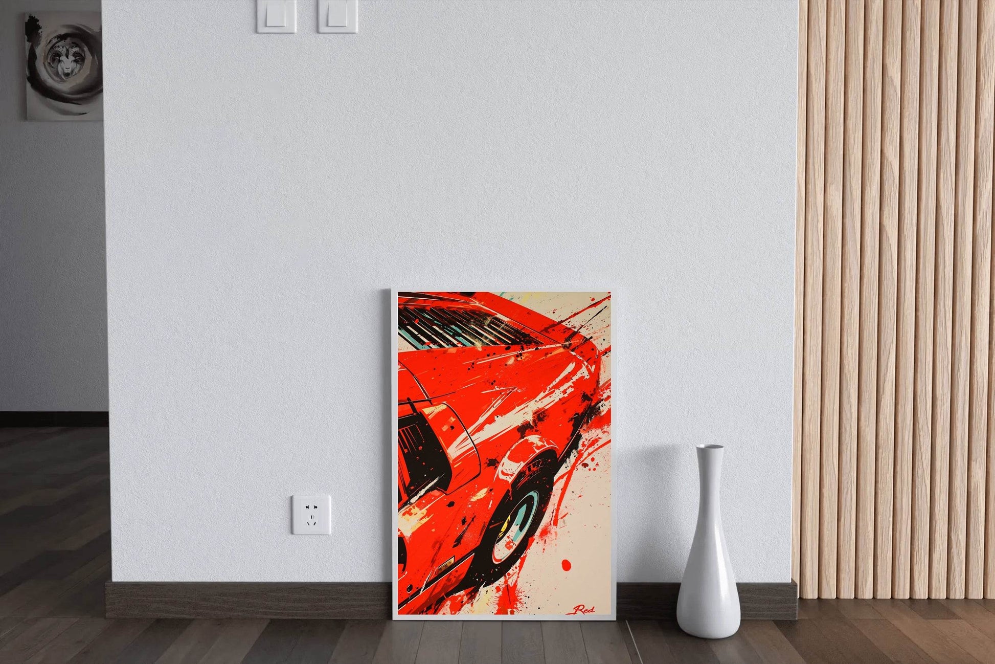 Rear View Ferrari458 Wall Art - beink online art store