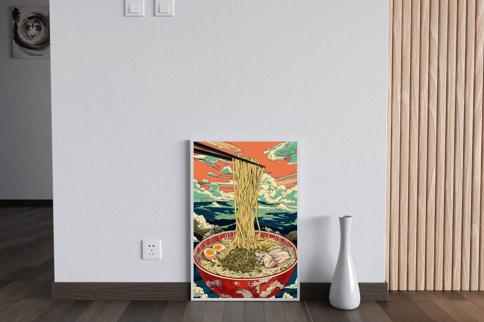 Bowl of Ramen with a Chopsticks on it Wall Art - beink online art store