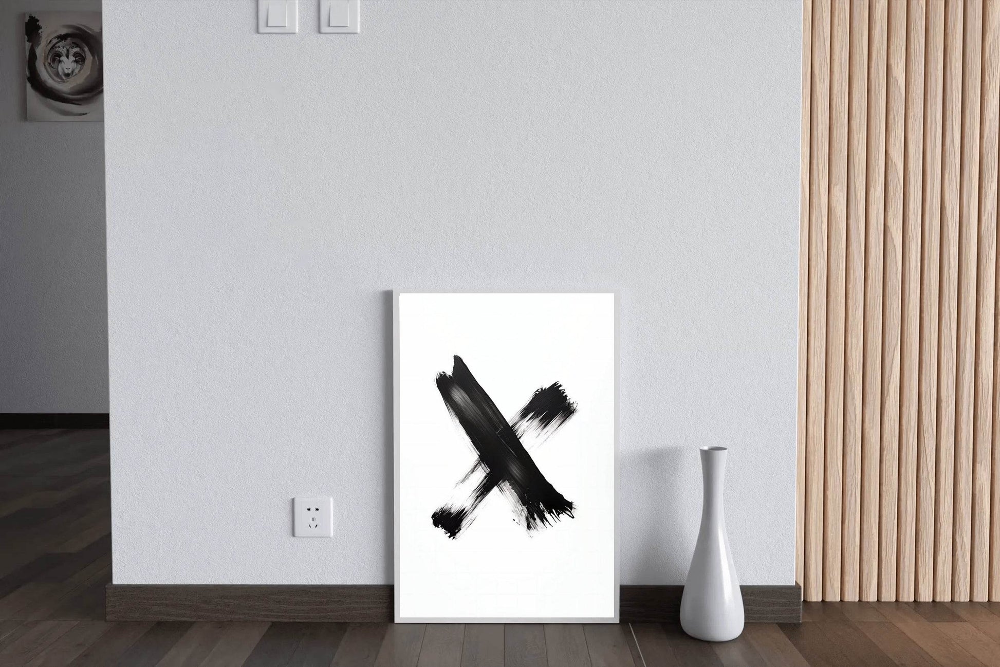 Black Marker Graffiti Symbol Wall Art - beink online art store