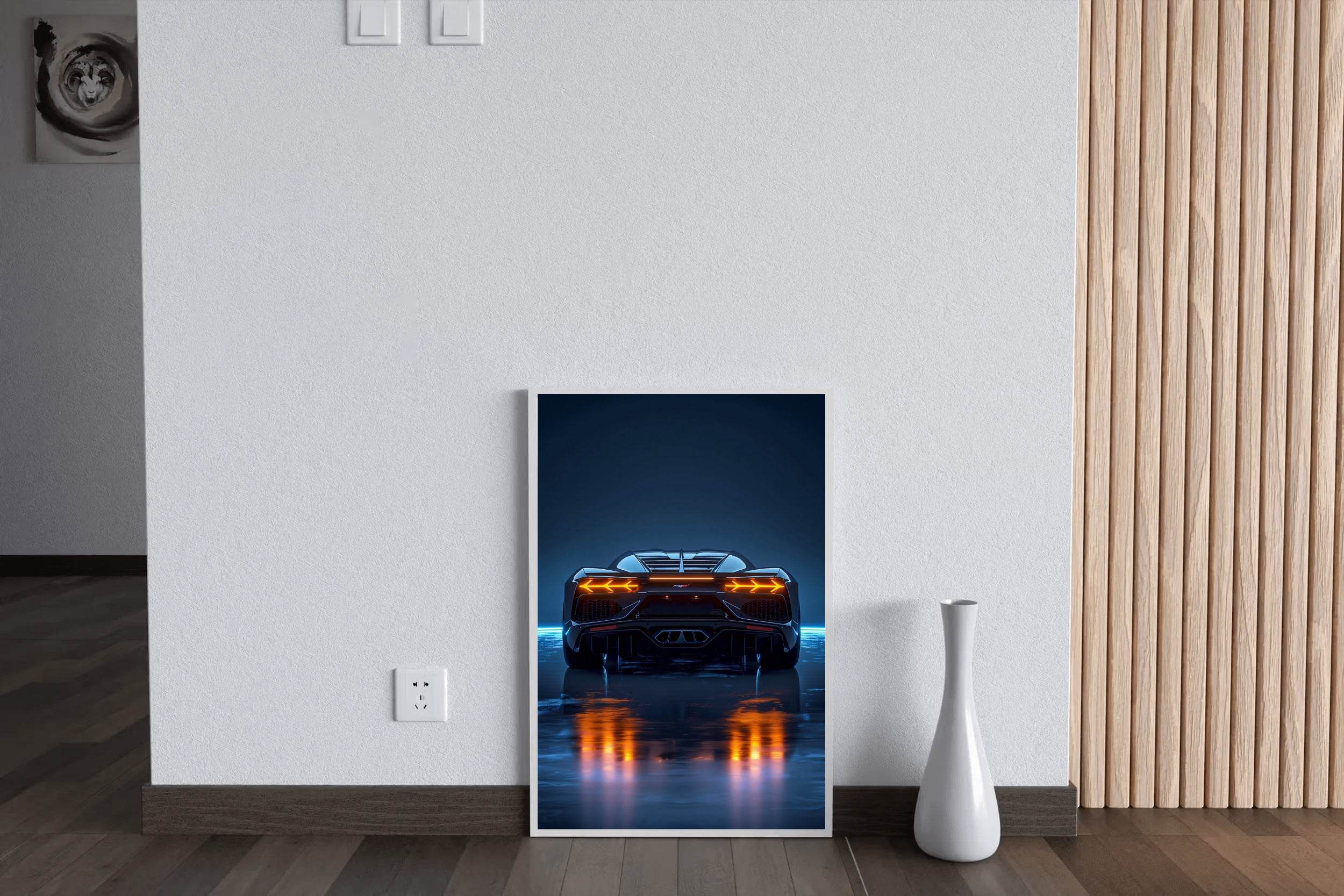 Lamborghini Light Effect Wall Art - beink online art store