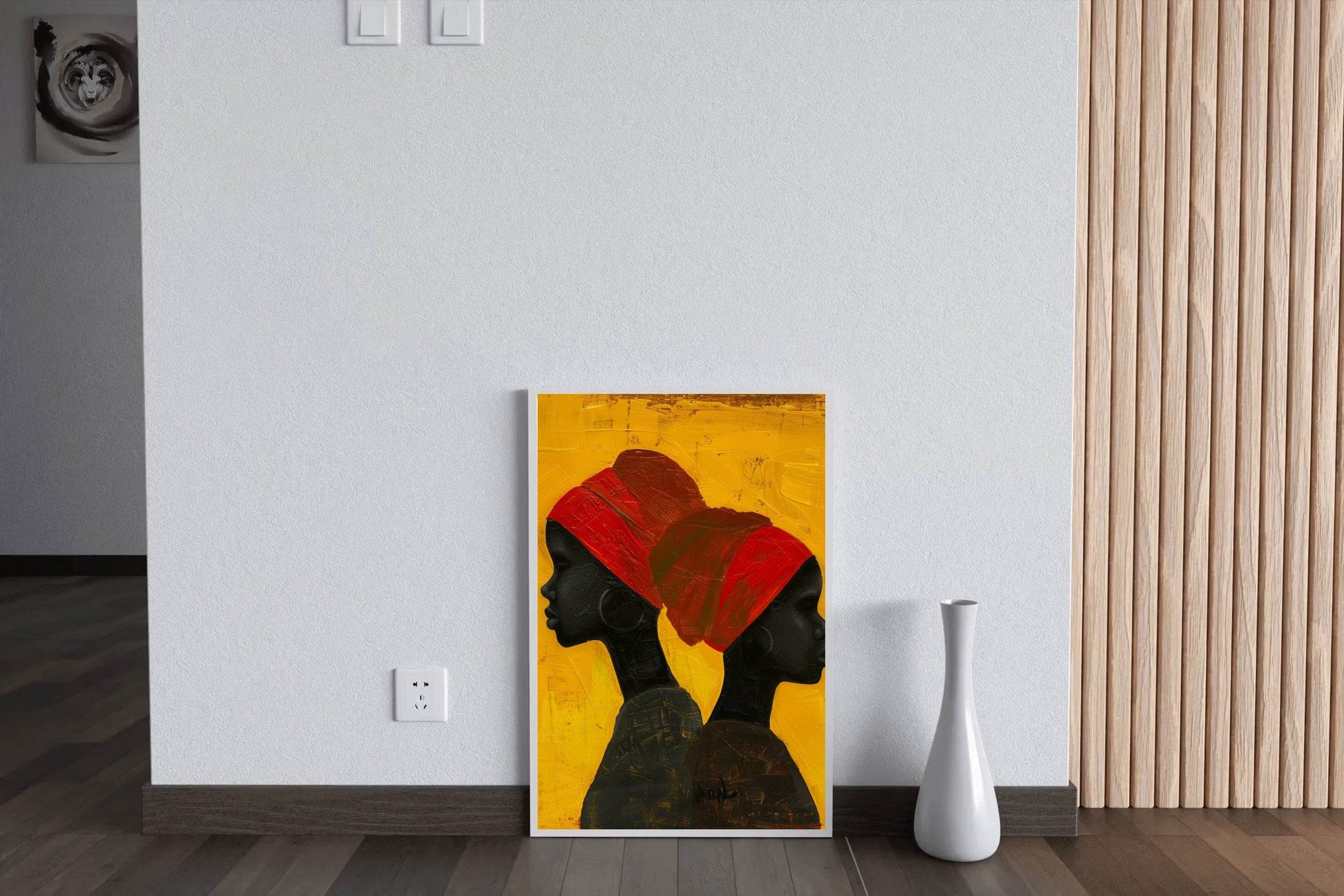 Handmade Black Women on Canvas Wall Art - beink online art store