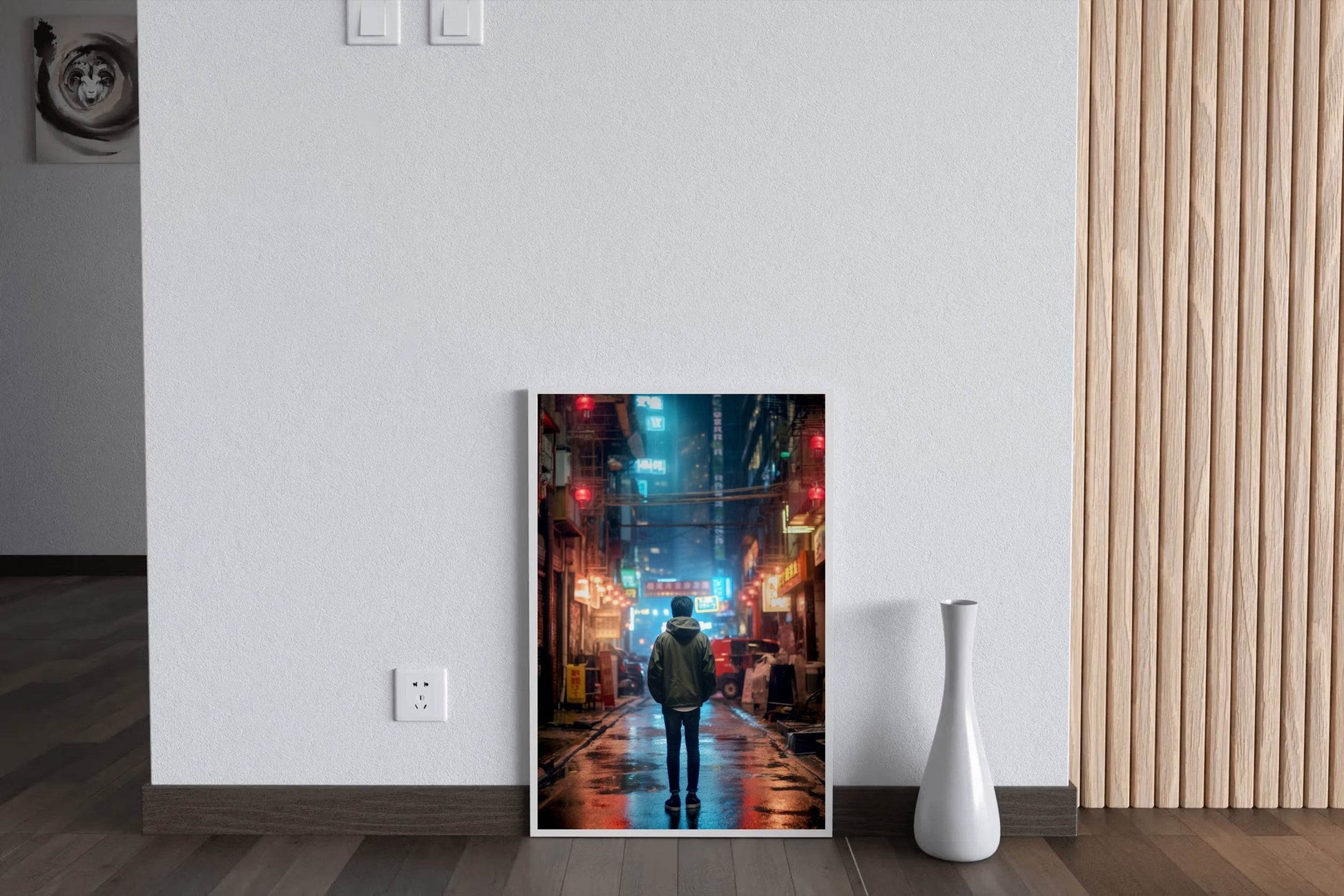 Alone On A Streets Japan Wall Art - beink online art store
