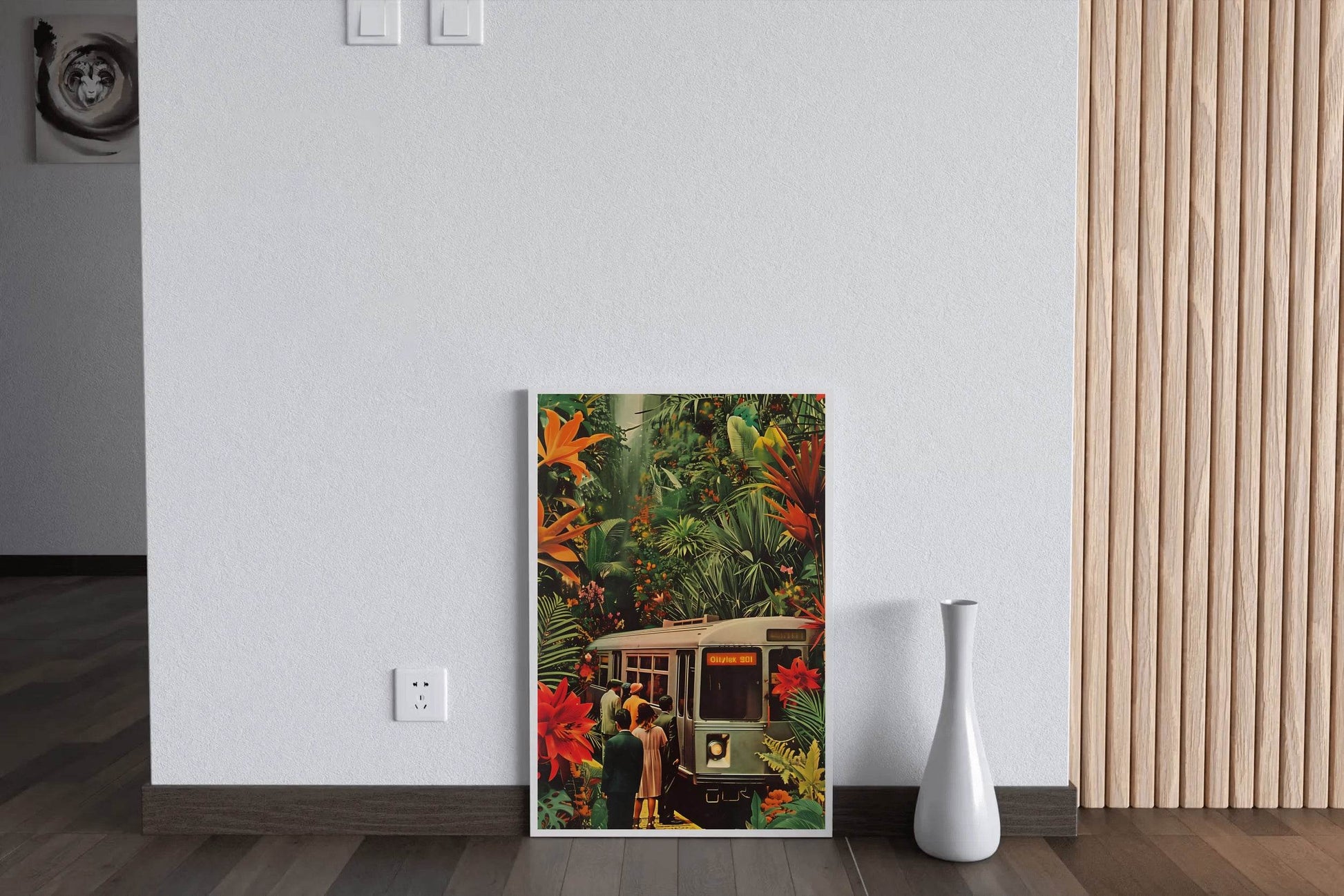 Passenger train in the middle of the forest Wall Art - beink online art store