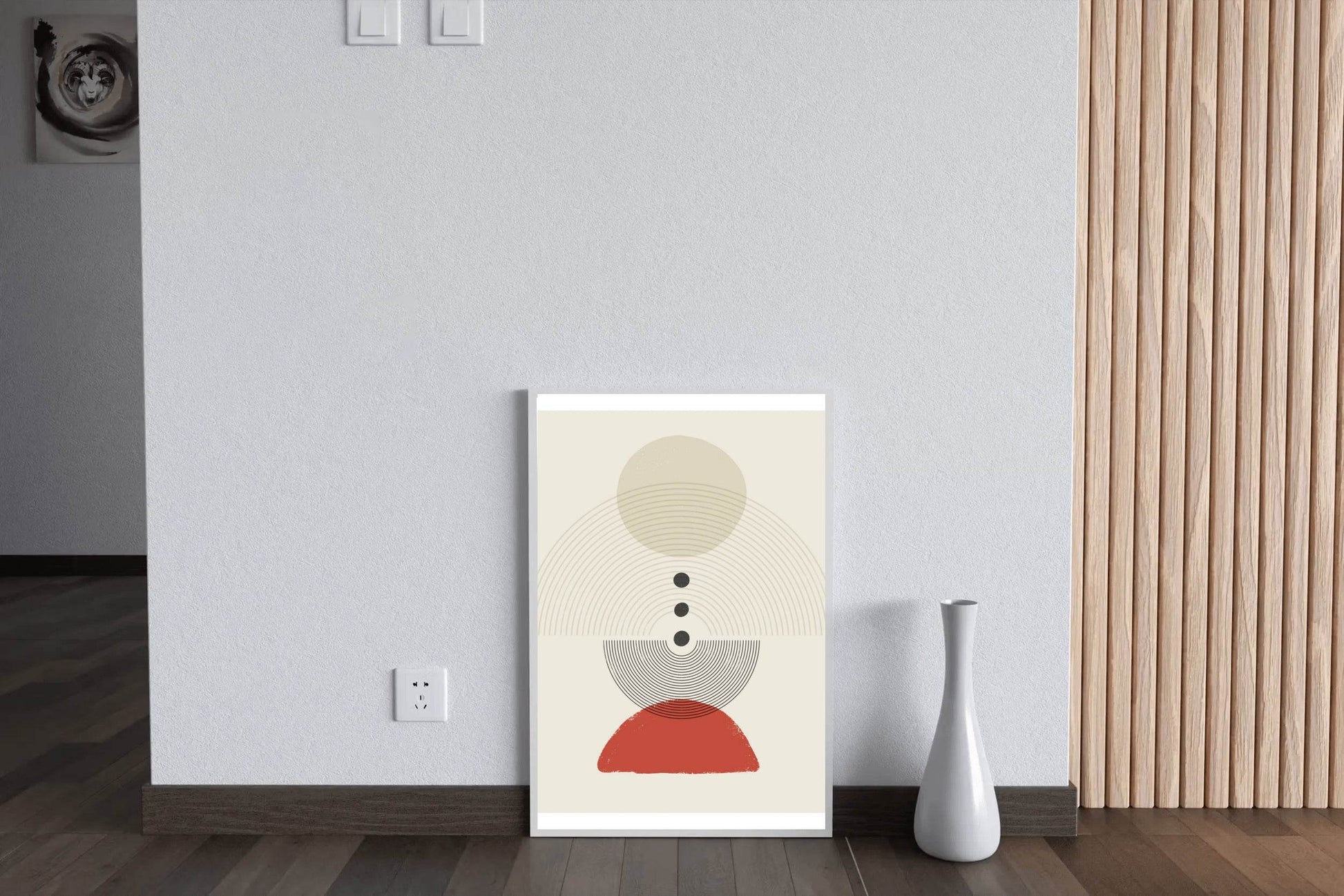 Circular Geometric Shapes Abstract Wall Art - beink online art store