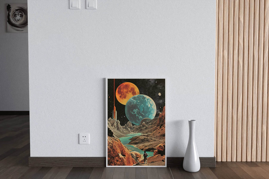 view Of The Planets In Space Wall Art - beink online art store