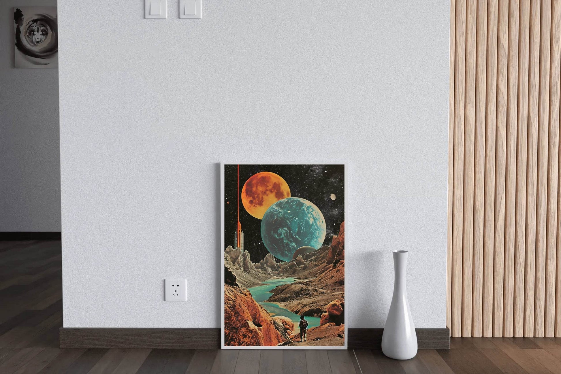 view Of The Planets In Space Wall Art - beink online art store