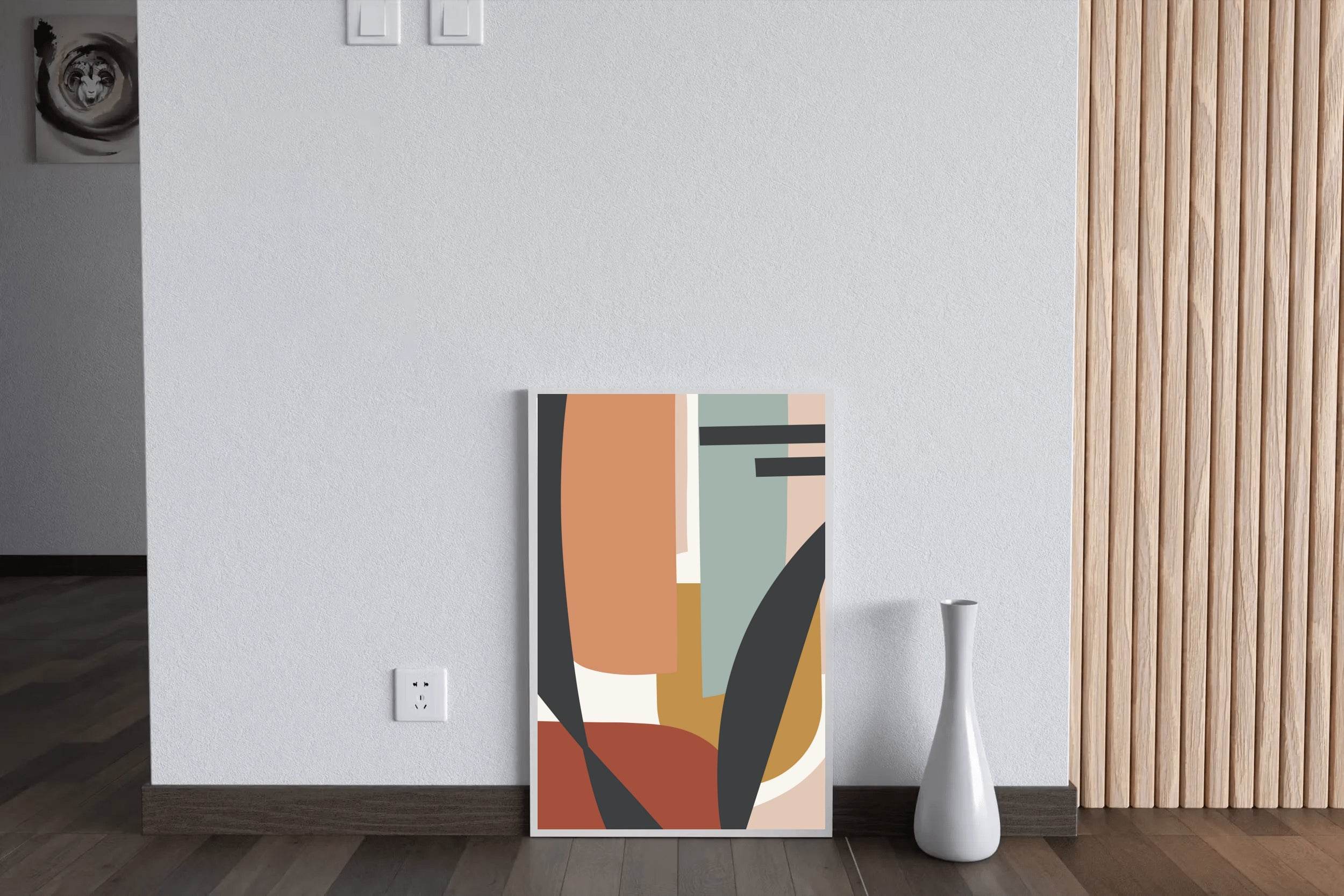 Illustration Abstract Design with Various Shapes ArtWork - beink online art store