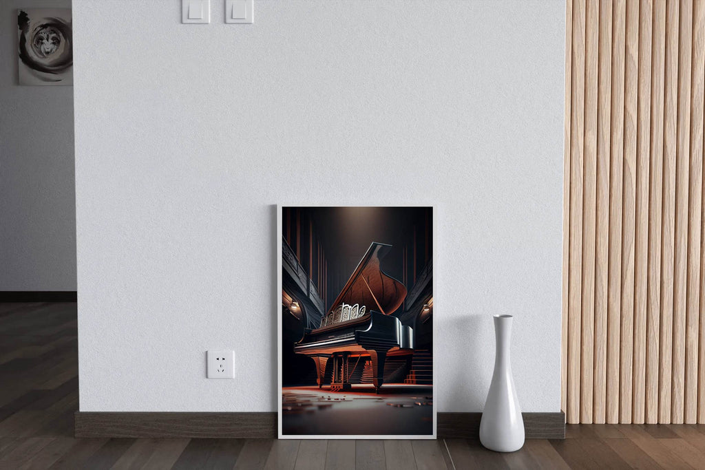 Grand Luxury Piano In The Theater Wall Art - beink online art store